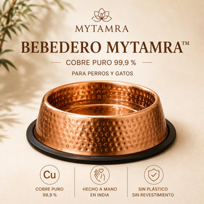 Bebedero Cobreva Natura de cobre puro