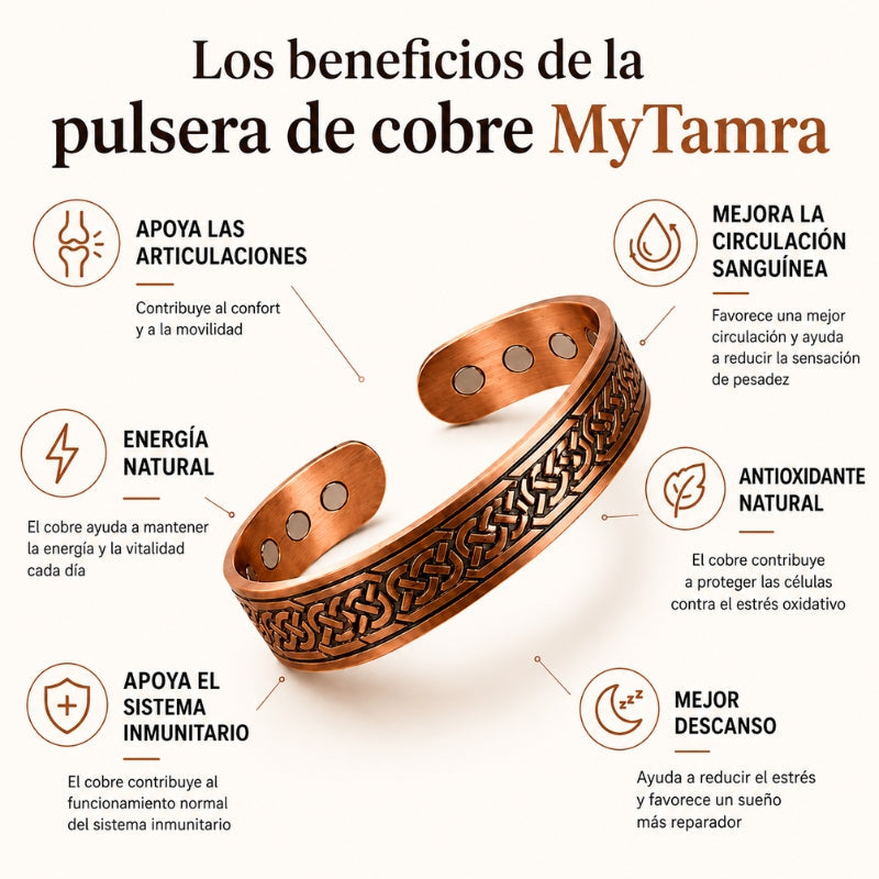 Pulsera de Cobre Puro Cobreva