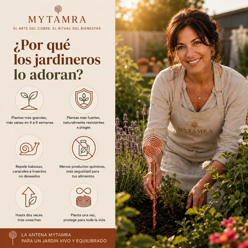 Antena de Electrocultivo Cobre Puro Cobreva