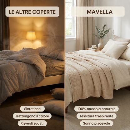 La Coperta 100% Mussola di Cotone