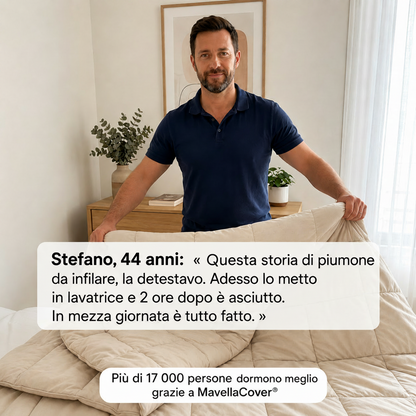 MavellaCover® - Il piumone 2-in-1 con copripiumino integrato
